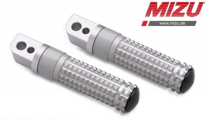 MiZU ミズ Race passenger’s footpeg，including ABE，Silver/Silver タンデムステップ・タンデムブラケット ステップ 足回り