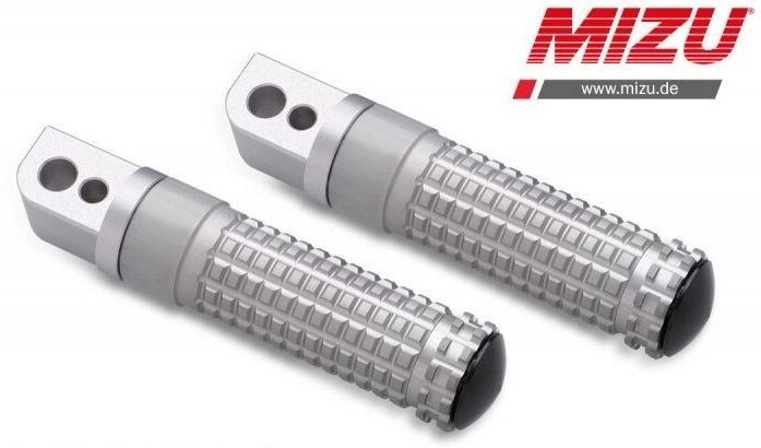 MiZU ミズ Race passenger’s footpeg，including ABE，Silver/Silver DAYTONA675 STREET TRIPLE R TRIUMPH トライアンフ タンデムステップ・タンデムブラケット ステップ 足回り
