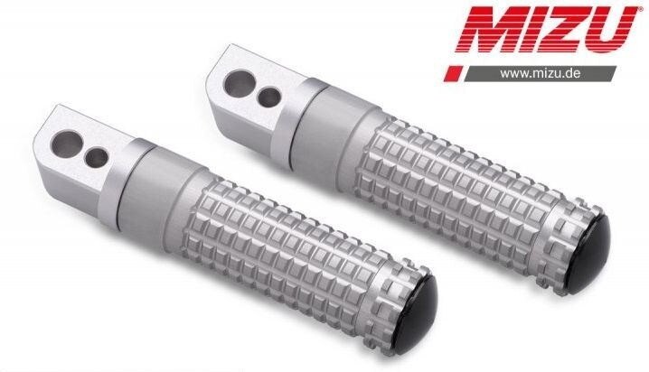 MiZU ミズ Race passenger&rsquo;s footpeg，including ABE，Silver/Silver YZF-R1 YAMAHA ヤマハ タンデムステップ・タンデムブラケット ステップ 足回り｜ウェビック　店