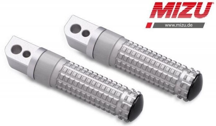 MiZU ミズ Race passenger’s footpeg，including ABE，Silver/Silver HP4 R nineT Pure Racer Scrambler Urban G/S S1000RR S1000R BMW タンデムステップ・タンデムブラケット ステップ 足回り