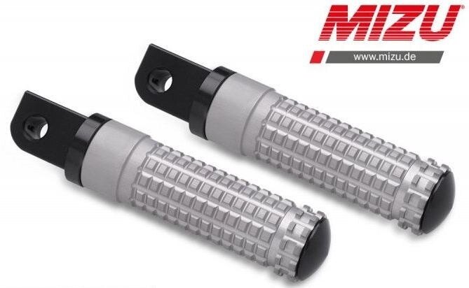 MiZU ミズ Race passenger’s footpeg，including ABE，Black/Silver GSX-R125 GSX-S125 SUZUKI スズキ タンデムステップ・タンデムブラケット ステップ 足回り