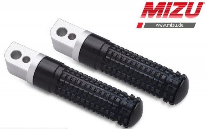 MiZU ミズ Race passenger’s footpeg，including ABE，Silver/Black TIGER EXPLORER TRIUMPH トライアンフ タンデムステップ・タンデムブラケット ステップ 足回り