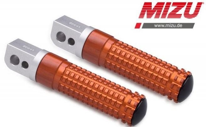 MiZU ミズ Race passenger’s footpeg，including ABE，Silver/Orange 900SS DUCATI ドゥカティ タンデムステップ・タンデムブラケット ステップ 足回り 16,988円