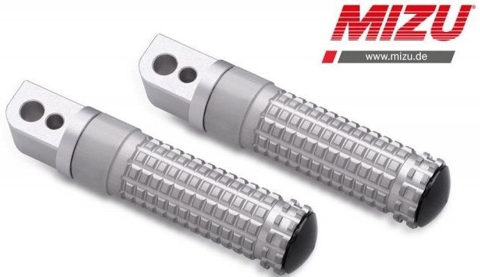 MiZU ミズ Race passenger’s footpeg，including ABE，Silver/Silver CB650F CBF1000F CBR600F CBR600RR VFR800F VTR1000SP HONDA ホンダ タンデムステップ・タンデムブラケット ステップ 足回り