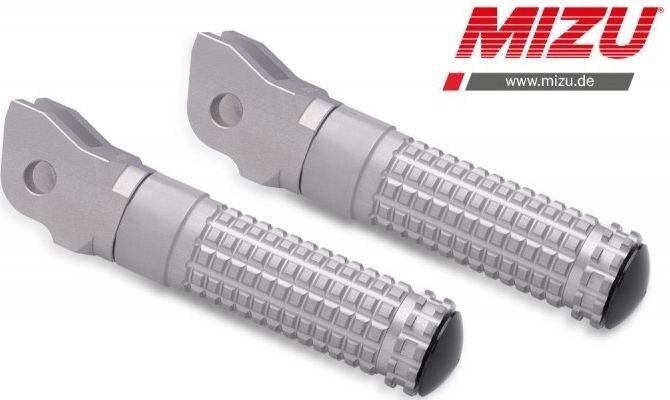 MiZU ミズ Race driver’s footpeg，including ABE，Silver/Silver VERSYS 1000 650 Z1000H Z1000ST Z300 Z900 ZRX1100 ZRX1200R ZZR1200 ZZR400 ZZR600 KAWASAKI カワサキ フットペグ ステップ 足回り