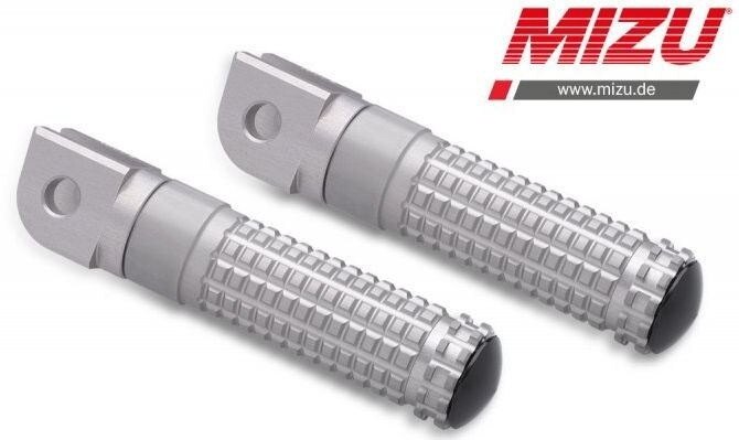 MiZU ミズ Race driver’s footpeg，including ABE，Silver/Silver Z400 GSR600 GSR750 GSX-R1000 GSX-R125 GSX-R750 GSX-S125 GSX650F SV650 KAWASAKI カワサキ SUZUKI スズキ フットペグ ステップ 足回り