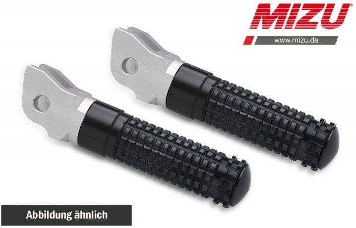 MiZU ミズ Race driver’s footpeg，including ABE，Silver/Black 748 848EVO 848 899 PANIGALE 900SS 996S 998 999 MONSTER S4R S4 SPORT1000 STREETFIGHTER848 BRUTALE 675 800 DUCATI ドゥカティ MV AGUSTA アグスタ フットペグ ステップ 足回り