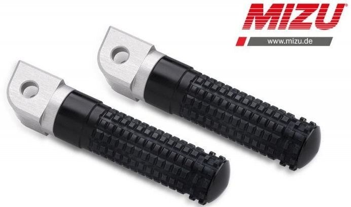 MiZU ミズ Race driver’s footpeg，including ABE，Silver/Black Z400 GSR600 GSR750 GSX-R1000 GSX-R125 GSX-R750 GSX-S125 GSX650F SV650 KAWASAKI カワサキ SUZUKI スズキ フットペグ ステップ 足回り