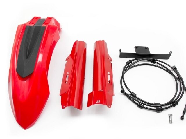 AltRider アルトライダー High Fender Kit with Speed Bleeder for Honda CRF1000L and CRF1100L Africa Twin/ ADV Sports - Red | AT18-5-8103 フロントフェンダー フェンダー関連 外装｜ウェビック　店