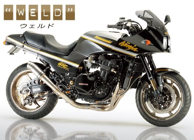 NITRO RACING ナイトロレーシング 4in1 ウェルドクラフト チタン3D EXマフラー ヴァリアントチタンサイレンサー GPZ750R GPZ900R Ninja KAWASAKI カワサキ フルエキゾーストマフラー マフラー サイレンサーサイズ：365mm / サイレンサーカラー：マットブラック