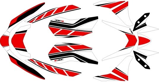MDF エムディーエフ グラフィックキット ストロボモデル NMAX 125 155 YAMAHA ヤマハ 外装 タイプ：コンプリートセット(車両１台分のフルセット)