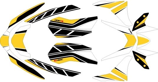 MDF エムディーエフ グラフィックキット ストロボモデル NMAX 125 155 YAMAHA ヤマハ 外装 タイプ：コンプリートセット(車両１台分のフルセット)｜ウェビック　店