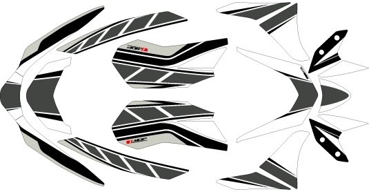 MDF エムディーエフ グラフィックキット ストロボモデル NMAX 125 155 YAMAHA ヤマハ 外装 タイプ：コンプリートセット(車両１台分のフルセット)｜ウェビック　店
