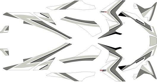 MDF エムディーエフ グラフィックキット アタッカーモデル ADV160 HONDA ホンダ 外装 タイプ：コンプリートセット(車両１台分のフルセット)