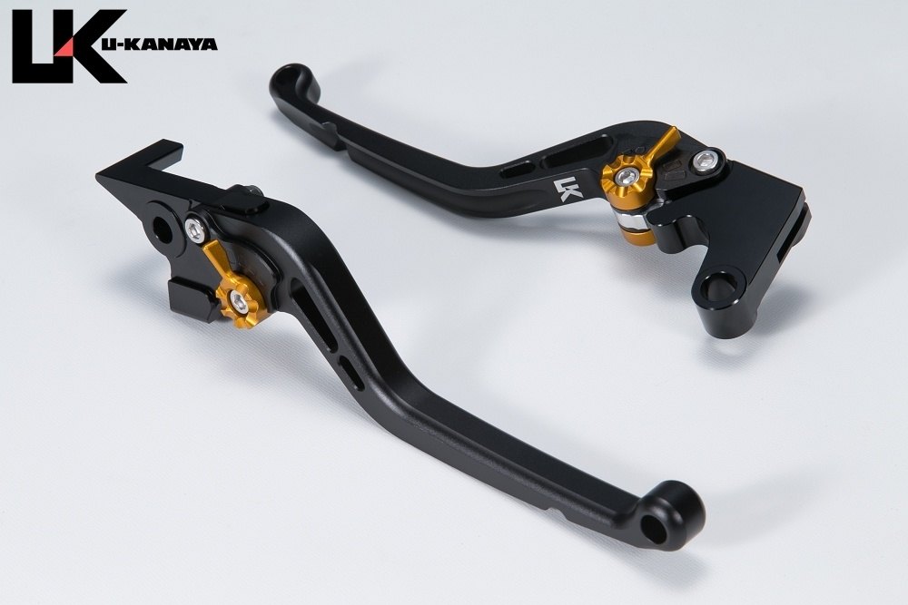 U-KANAYA ユーカナヤ スタンダードタイプ ロングアルミビレットレバーセット GB350 GB350S GB350C HONDA ホンダ ブレーキ・クラッチレバーセット ハンドル周辺パーツ ハンドル レバーカラー：マットブラック / アジャスターカラー：マットレッド