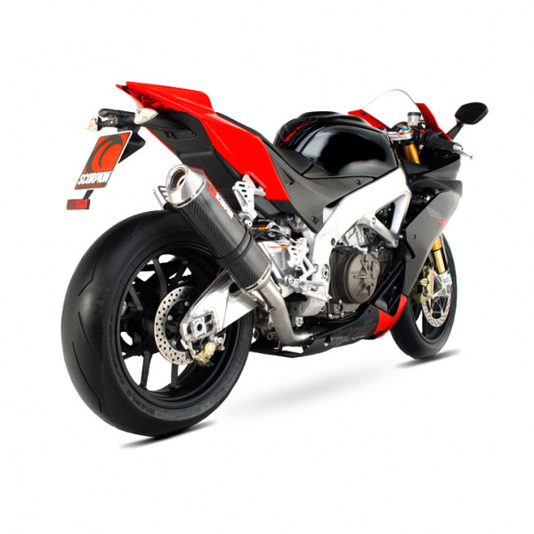 SCORPION スコーピオン ファクトリーオーバル スリップオンマフラー RSV-4 APRILIA アプリリア マフラー