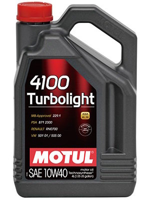 MOTUL モチュール 【ケース】4100 TURBOLIGHT (ターボライト) 【四輪用】【10W-40】【4L×4】【4サイクルオイル】 4サイクルオイル オイル