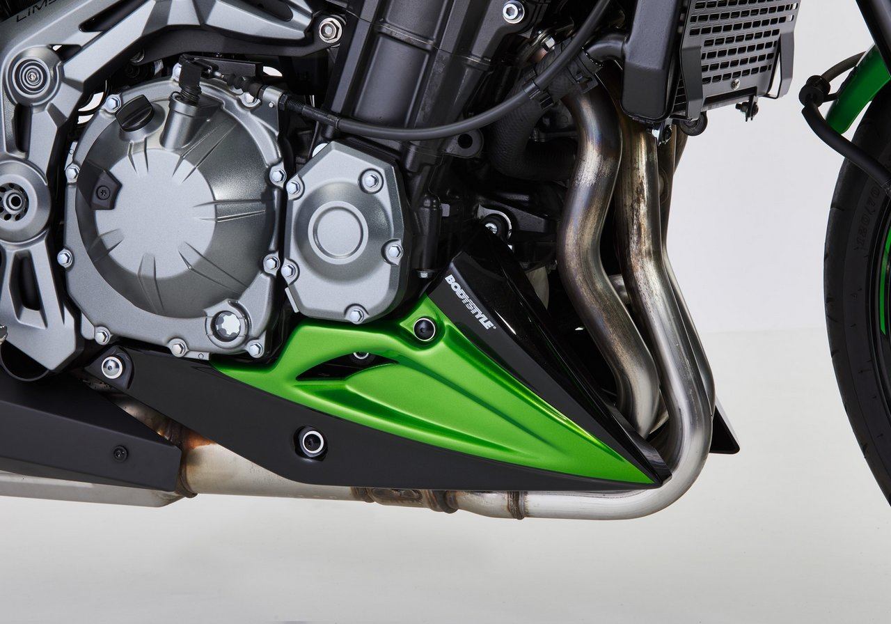 BODY STYLE ボディースタイル スポーツライン ベリーパン【Sportsline belly pan】 Z900 KAWASAKI カワサキ アンダーカウル カウル関連 外装 カラー:グリーン/ブラック(Candy Lime Green/Metallic Spark Black, 660)|ウェビック 店