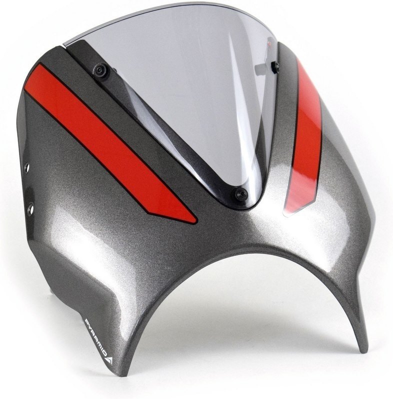 Pyramid Plastics ピラミッドプラスチック メーターバイザー Trident 660 TRIUMPH トライアンフ スクリーン 外装 カラー:シルバー Ice/Diablo レッド|ウェビック 店