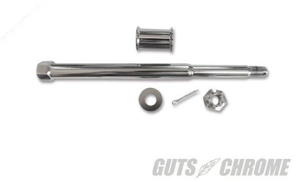 GUTS CHROME ガッツクローム アクスルシャフト フロント／テーパーベアリング SOFTAILファミリー DYNAファミリー TOURINGファミリー HARLEY-DAVIDSON ハーレーダビッドソン ホイール関連 足回り
