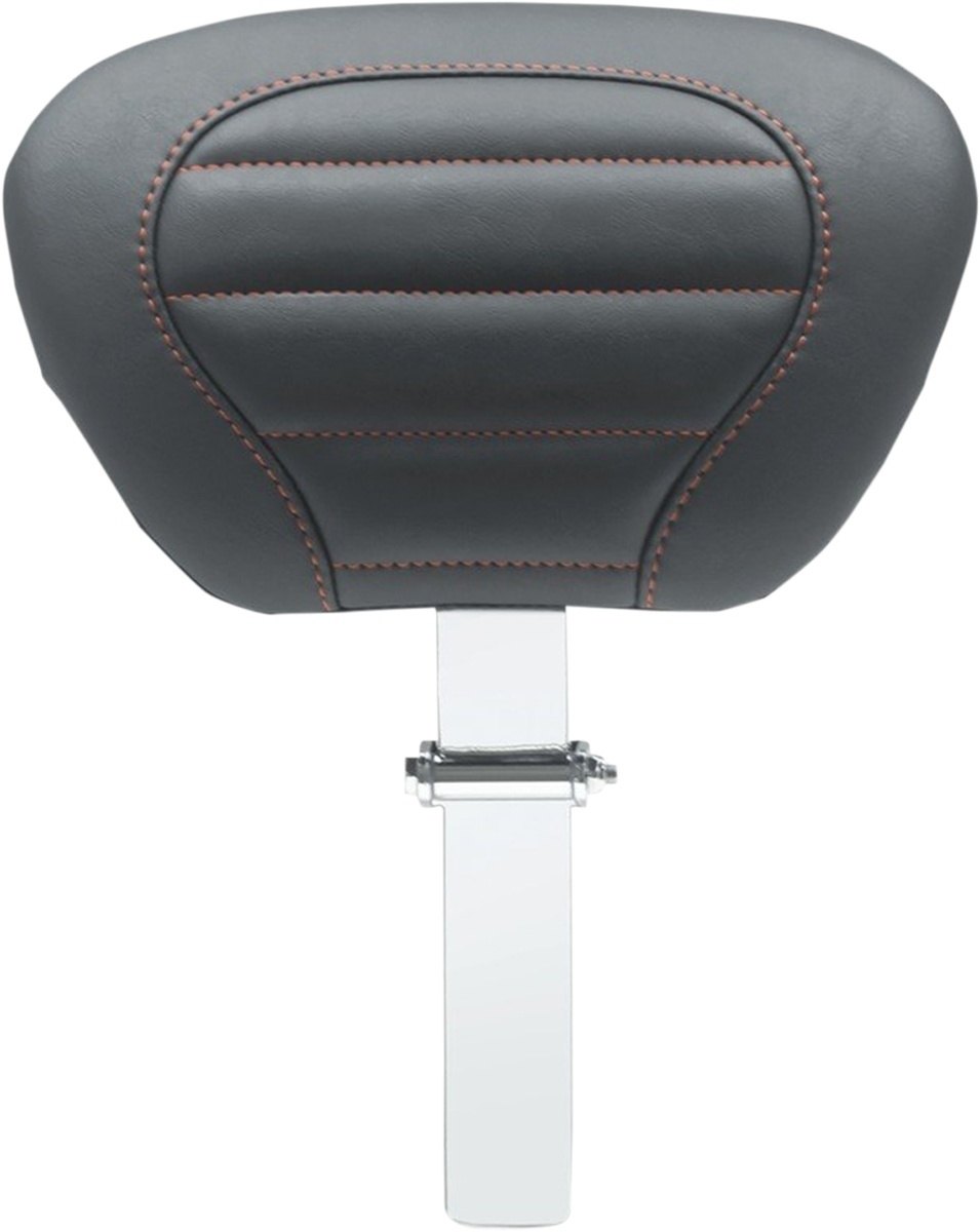 MUSTANG マスタング Deluxe Touring Driver Backrest HARLEY-DAVIDSON ハーレーダビッドソン バックレスト 外装 Color／Finish：Black／American Beauty Red Stitching［0822-0492］｜ウェビック　店