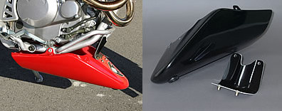 Magical Racing マジカルレーシング アンダーカウル XR250モタード HONDA ホンダ カウル関連 外装 素材:FRP製(ブラック) / MagiVeilセラミックコーティング:なし|ウェビック 店