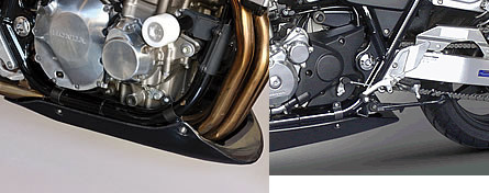 Magical Racing マジカルレーシング アンダーカウル CB1300スーパーボルドール CB1300スーパーフォア HONDA ホンダ カウル関連 外装 素材：FRP製(ブラック) / MagiVeilセラミックコーティング：なし｜ウェビック　店