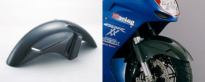 Magical Racing マジカルレーシング フロントフェンダー CBR1100XXスーパーブラックバード HONDA ホンダ フェンダー関連 外装 素材：FRP製(ブラック) / MagiVeilセラミックコーティング：あり｜ウェビック　店