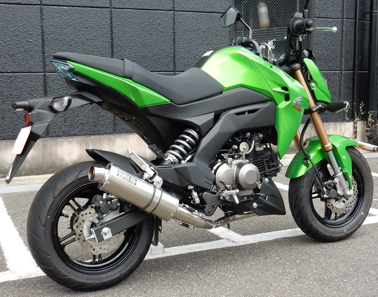 楽天市場】STRIKER ストライカー パワーミニ フルエキゾーストマフラー Z125 プロ KAWASAKI カワサキ : ウェビック 楽天市場店