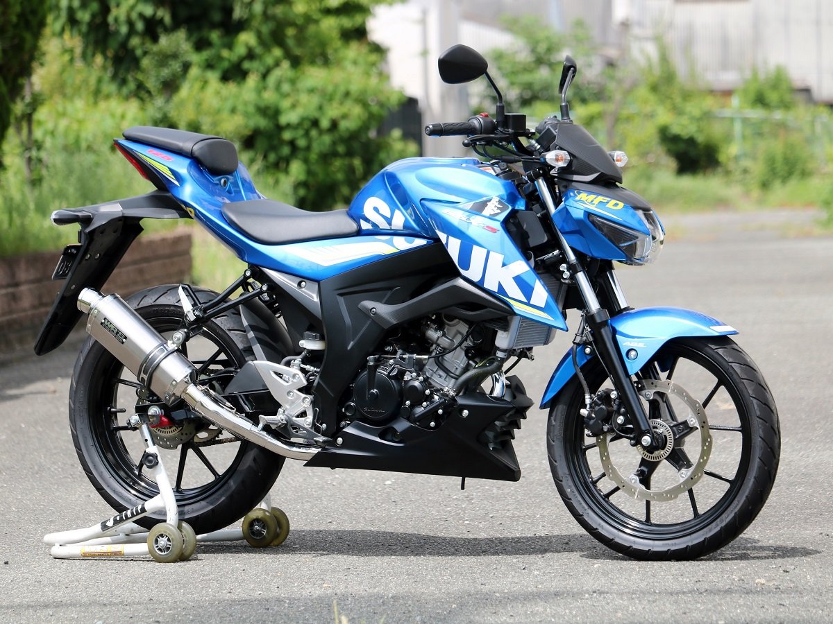 WR’S ダブルアールズ チタンオーバル フルエキゾーストマフラー GSX-S125 GSX-S150 SUZUKI スズキ マフラー