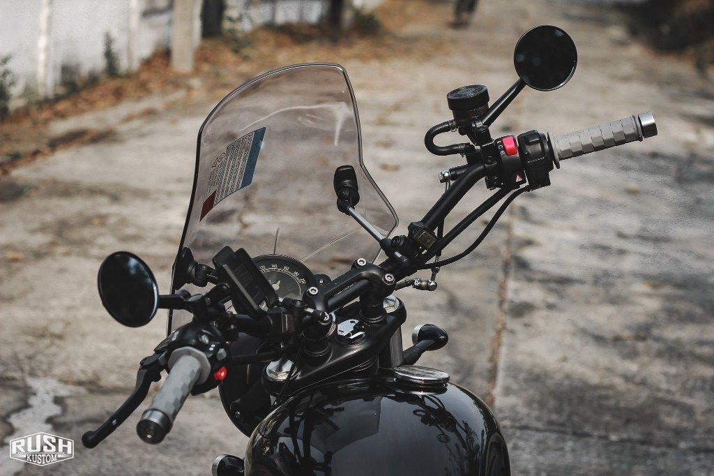 Rush Kustom ラッシュカスタム Handlebars Flattrack ハンドルバー ハンドル｜ウェビック　店