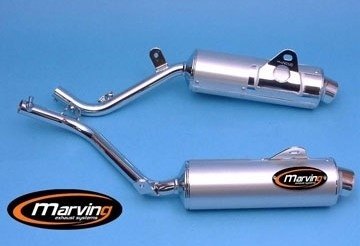 Marving マーヴィング デュアルマフラー Amacal NX 650 DOMINATOR HONDA ホンダ スリップオンマフラー マフラー