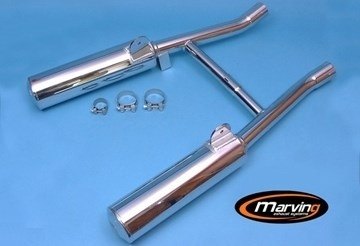 Marving マーヴィング デュアルマフラー Cylindrical VX 800 SUZUKI スズキ スリップオンマフラー マフラー|ウェビック 店
