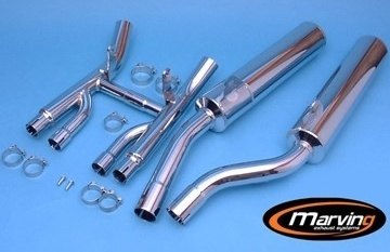 Marving マーヴィング デュアルマフラー Cylindrical GSX 1100 G SUZUKI スズキ スリップオンマフラー マフラー
