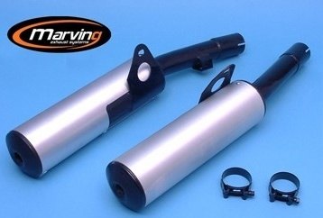 Marving マーヴィング デュアルマフラー Cylindrical GPX 600 R GPZ KAWASAKI カワサキ スリップオンマフラー マフラー