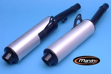 Marving マーヴィング デュアルマフラー Cylindrical ZZR 600 KAWASAKI カワサキ スリップオンマフラー マフラー