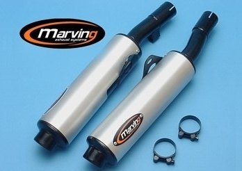 Marving マーヴィング デュアルマフラー Cylindrical GSX 750 F SUZUKI スズキ スリップオンマフラー マフラー