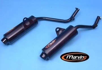 Marving マーヴィング デュアルマフラー Edr NX 650 DOMINATOR HONDA ホンダ スリップオンマフラー マフラー