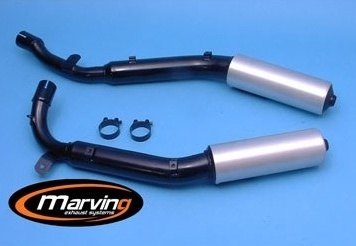 Marving マーヴィング デュアルマフラー Edr XLV 750 R HONDA ホンダ スリップオンマフラー マフラー