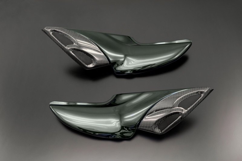 ARCHI アーキ Double Bubble Intake (D.B.I.／ダブル・バブル・インテーク) Z900RS Cafe KAWASAKI カワサキ エアスクープ・エアダクト 外装 カラー：キャンディグリーン 41,892円