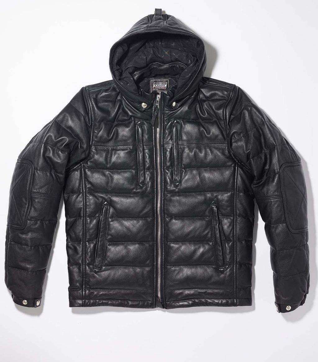 KADOYA カドヤ 【K’S LEATHER＆K’S PRODUCT】DH LEATHER DOWN フーデッドレザーダウンジャケット レザージャケット ジャケット アパレル