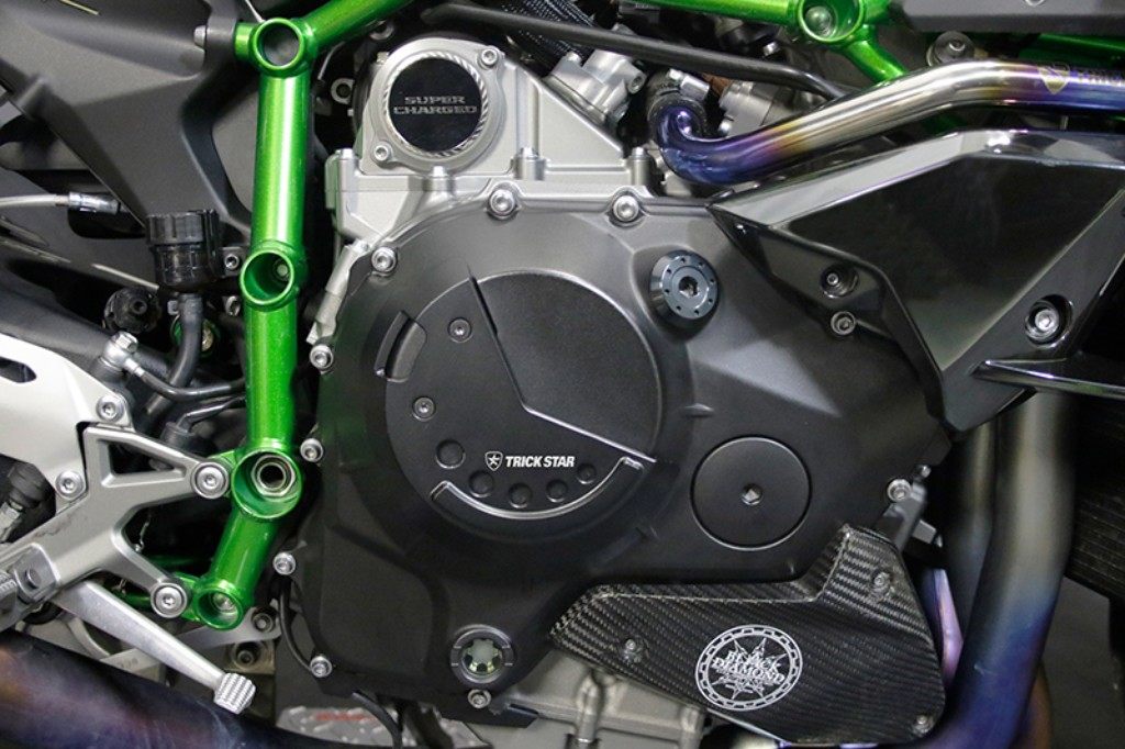 TRICKSTAR トリックスター モーターアーマー クラッチカバー Ninja H2 SX SE SE+ KAWASAKI カワサキ エンジンパーツ エンジン