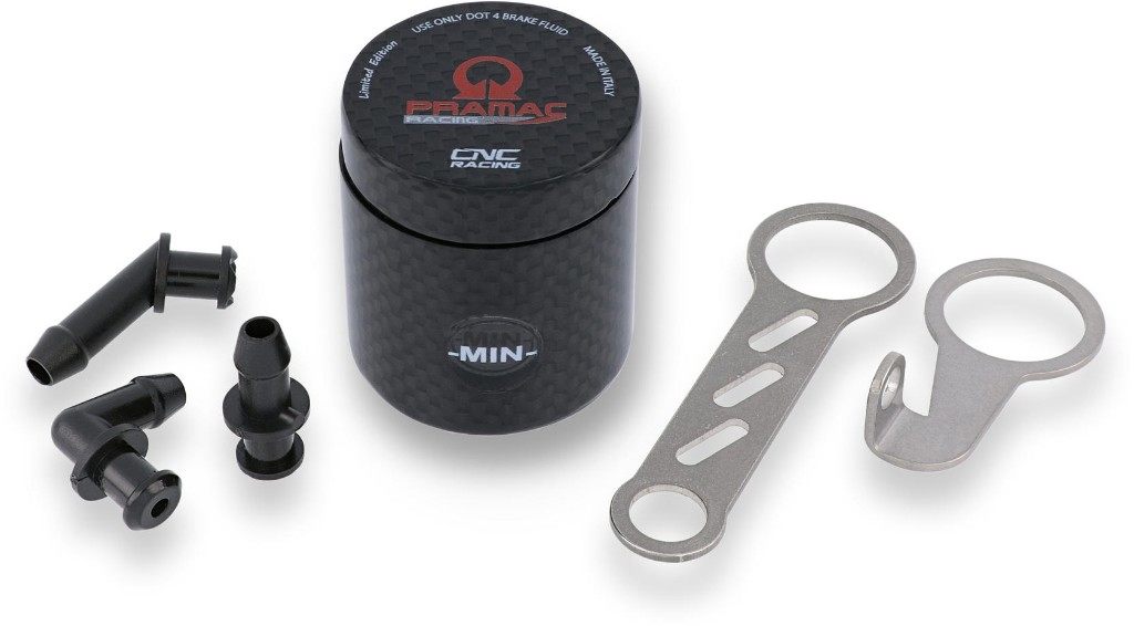 CNC Racing シーエヌシーレーシング 【PRAMAC RACING】リアブレーキ／クラッチリザーバー 12ml カーボン マスターシリンダーリザーバータンク ブレーキ｜ウェビック　店