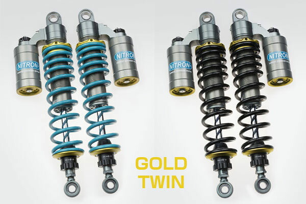 NITRON ナイトロン リアサスペンションツインショック TWIN R3シリーズ シグナスX YAMAHA ヤマハ リアサスペンション サスペンション 足回り テーマカラー：ゴールド / スプリングカラー：ブラック / ダンパーロッドコーティング(DLC)：あり｜ウェビック　店