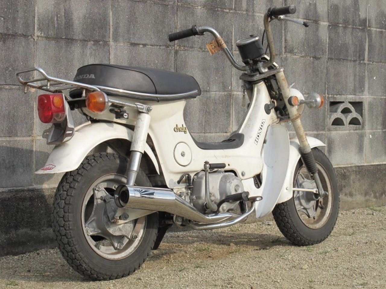 楽天市場】PRETTYRACING SPIDER HONDA シャリー メガホン管 メッキ