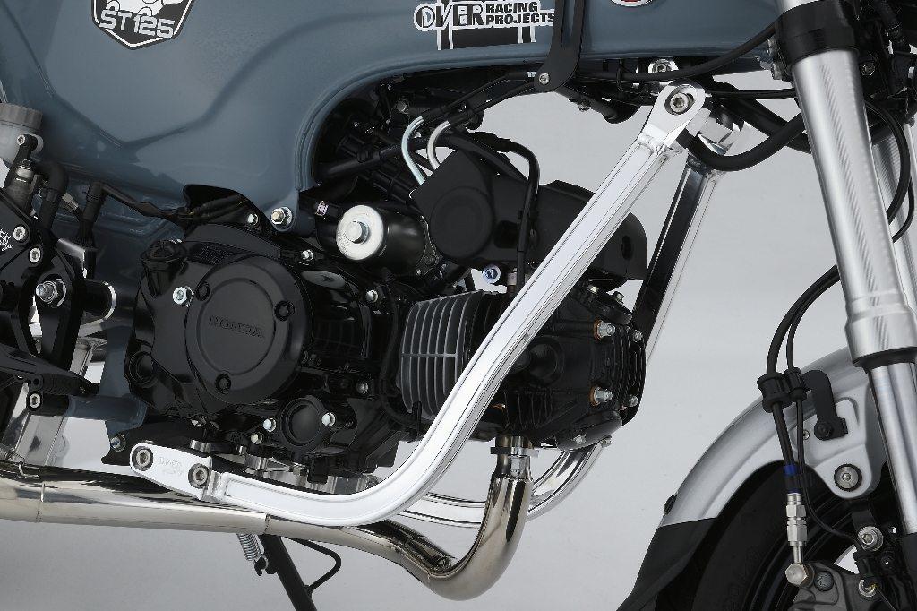 OVER オーヴァー ダウンチューブ DAX125 HONDA ホンダ サブフレーム フレーム カラー:ブラックパウダーコート塗装仕上げ|ウェビック 店