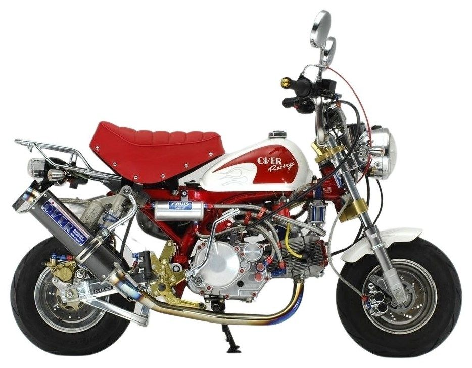 OVER オーヴァー チタンカーボン ポリッシュブルー Monkey HONDA ホンダ フルエキゾーストマフラー マフラー｜ウェビック　店