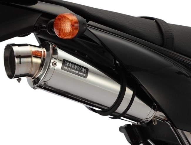 スリップオンマフラー異形サイレンサーソリッドKLX125マフラー Dトラッカー125/KLX125 FI スリップオンマフラー ソリッド