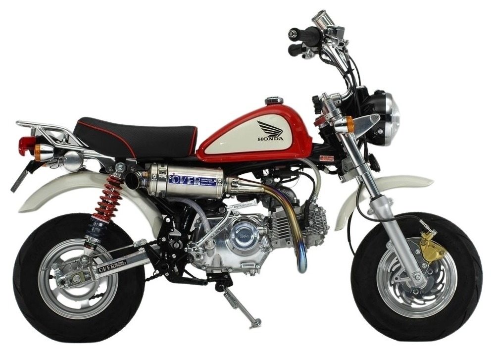 OVER オーヴァー 手曲げ チタン UPマフラー Monkey HONDA ホンダ フルエキゾーストマフラー マフラー