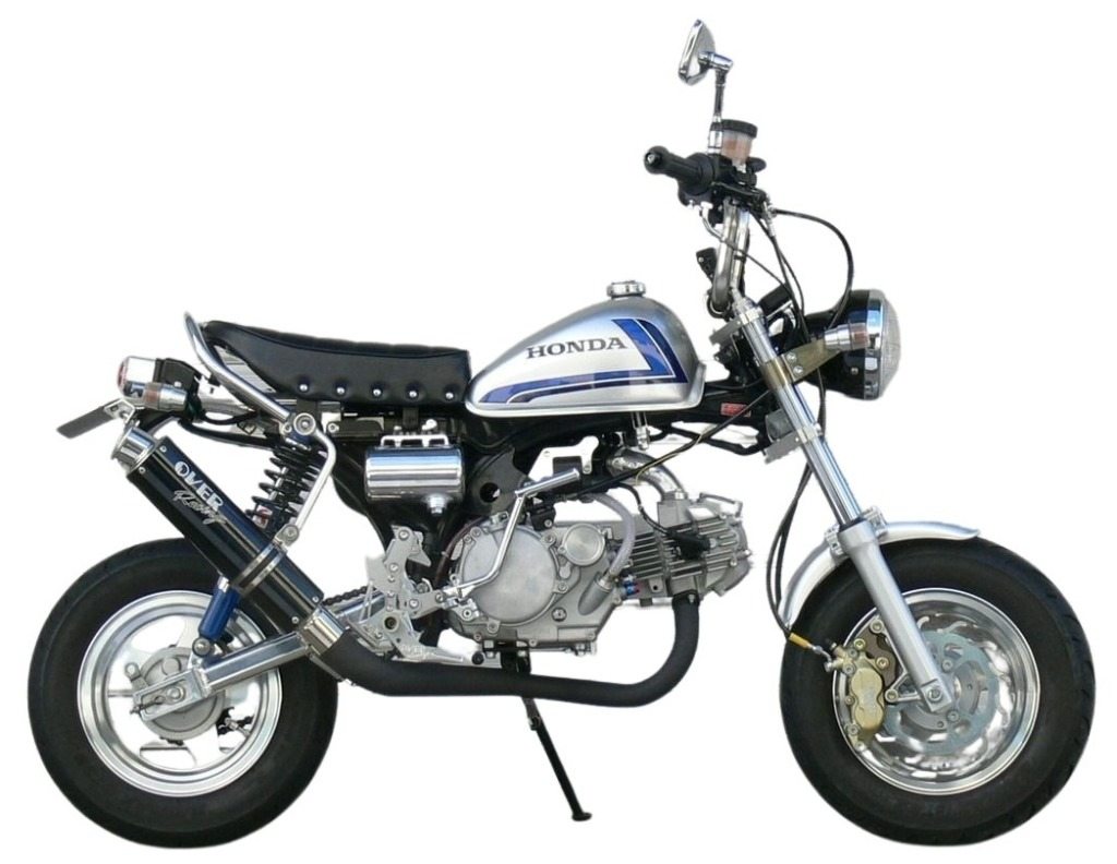 OVER オーヴァー RACING-DOWN ブラックカスタム Monkey HONDA ホンダ フルエキゾーストマフラー マフラー